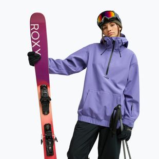 Women's snowboard jacket ROXY Frostbliss Softshell Overhead twilight purple