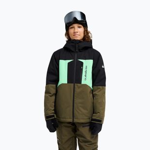 Children's snowboard jacket Quiksilver Dawson grape leaf