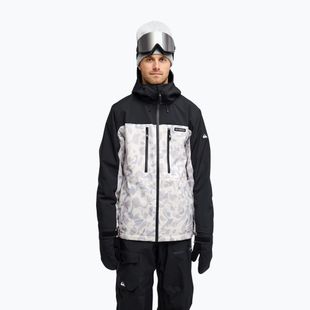Men's snowboard jacket Quiksilver Sycamore 20K ice camo bone white
