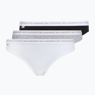Women's briefs Lacoste 8F1338 3 pairs black/white/silver chine