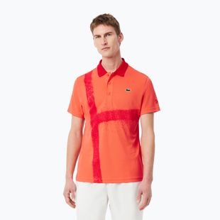 Men's polo tennis shirt Lacoste Polo DH8971 mango tree red