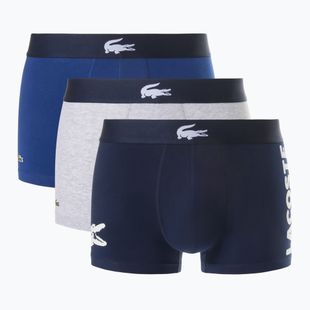 Men's boxer briefs Lacoste 5H1291 3-pack navy blue/white/silver ch