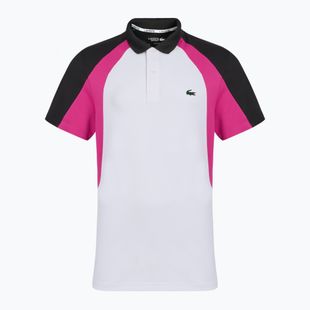 Men's Tennis Shirt Lacoste Polo DH8963 white/malva black