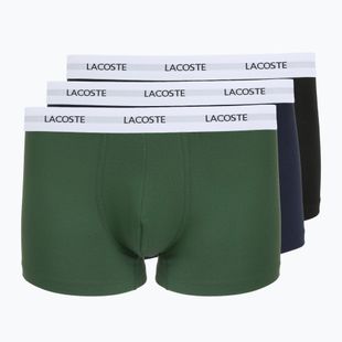 Men's boxers Lacoste 5H5150 3 pairs black/green/navy blue