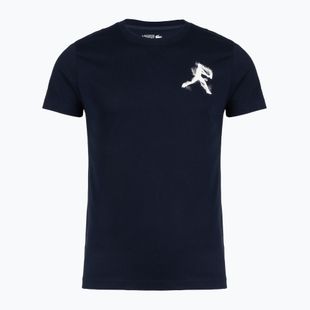Men's T-shirt + cap Lacoste TH1044 navy blue/white