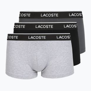 Men's boxers Lacoste 5H1300 3 pack silver chine/flagstone/black