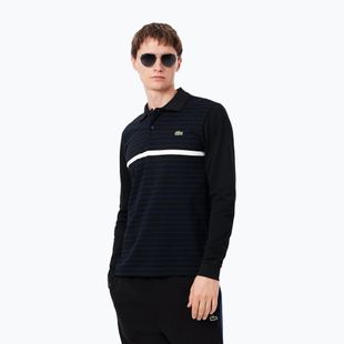 Men's polo longsleeve Lacoste Polo PH9776 black/navy blue