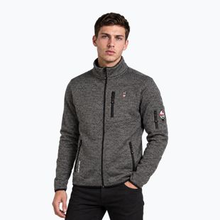 Men's fleece sweatshirt Aulp Navoy Melanged Knit anthracite 1