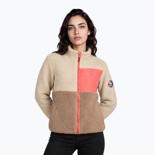 Women's fleece sweatshirt Aulp Vista Sherpa taupe 1