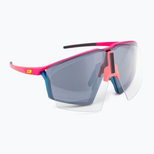 Julbo Edge Spectron 3 fluo pink/blue/silver flash sunglasses
