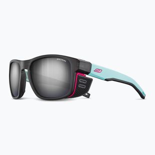 Julbo Shield M Spectron translucent black/light blue/pink sunglasses
