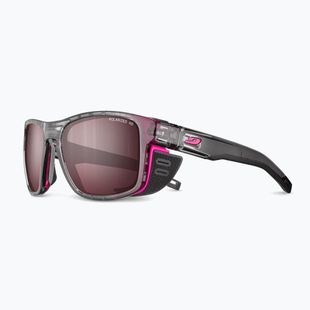 Sunglasses Julbo Shield M Polarized HD shint translu gray/fluo pink