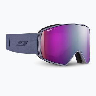Ski goggles Julbo Launcher Reactiv High Contrast dark blue/flash purple