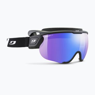 Julbo Sniper Evo L Reactiv High Contrast ski goggles black/ black/ flash blue