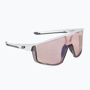 Julbo Fury Reactiv 1-3 High Contrast matt white/translucent gray cycling glasses