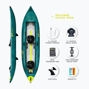 AQUADESIGN Epyx 380 cm blue 2-person inflatable kayak