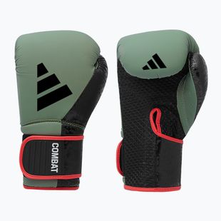 adidas Combat 50 green boxing gloves