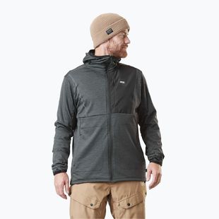 Men's Picture Bake Grid grey SMT101-C ski sweatshirt