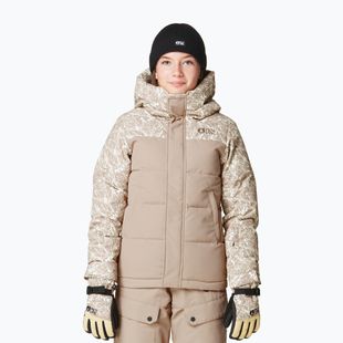 Picture Olyvera textury print / roebuck children's ski jacket