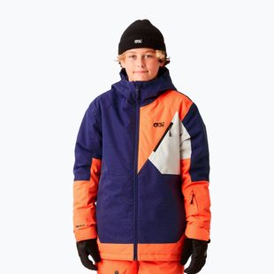 Children's ski jacket Picture Daumy 10/10 neon flare