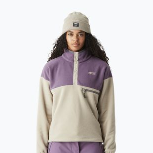 Women's fleece ski sweatshirt Picture Arcca 1/4 Zip pure cashmere