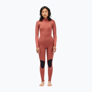 Women's wetsuit Billabong 3/2 Synergy BZ L/SL red clay