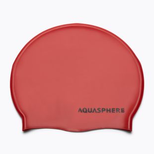 Aquasphere Plain Silicon swimming cap red SA212EU0601