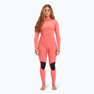 Women's Billabong 4/3 mm Synergy BZ Full vintage coral wetsuit