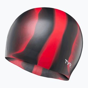 TYR swimming cap Multi-Color Silicone black/red
