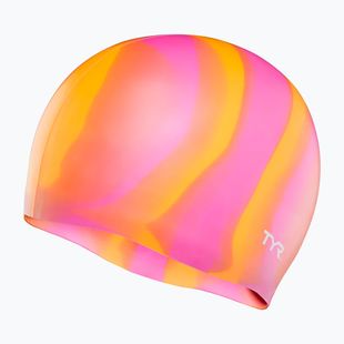 Swim cap TYR Multi-Color Silicone orange/pink