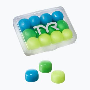 Earplugs Tyr Soft Silicone Ear Plugs Jr 12 pcs. blue/green/yellow