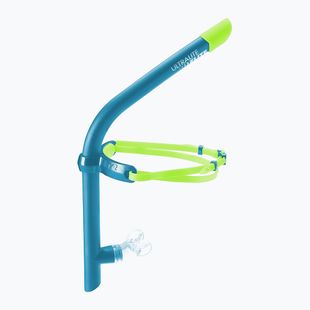 TYR Ultralite Snorkel Elite blue/yellow swim tube