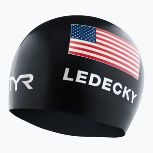 TYR Ledecky Silicone swimming cap black