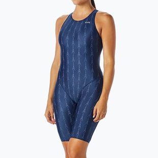 Ladies' one-piece swimsuit TYR Fusion 2 Aerofit Shortjohn navy