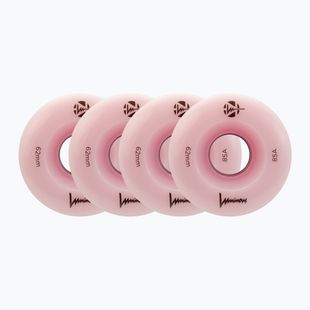 Roller skate wheels FR Skates Luminous Led Quad Wheel 62mm/85A Sixies 6LED X4 flamingo
