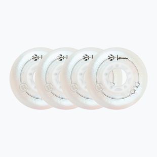 Roller skate wheels Luminous Led Wheels Duo 80mm/85A X4 white/pearl