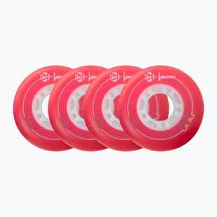 Roller skate wheels Luminous Led Wheels Duo 72mm/85A X4 red/blue