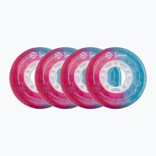 Roller skate wheels Luminous Led Wheels Duo 72mm/85A X4 galaxy/purple