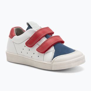 barefoot children's shoes Froddo Rosario white/red