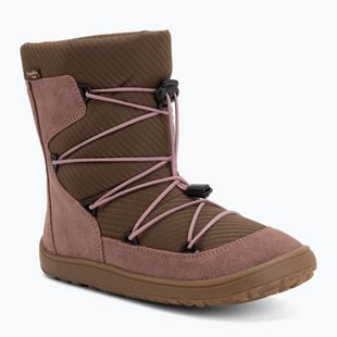 Children's barefoot snow boots Froddo Barefoot Tex Track Wool dark pink