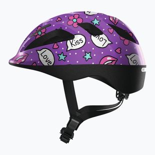 Children's bike helmet ABUS Smooty 2.0 purple kisses
