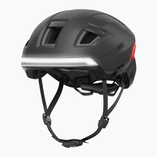 Bike helmet with indicators ABUS Hyp-E volcano titan