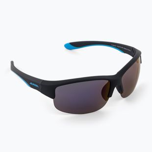 Children's sunglasses Alpina Junior Flexxy Youth HR black blue matt/blue mirror