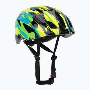 Alpina Pico children's bike helmet neon green/ blue gloss