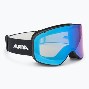 Alpina Slope Q-Lite black matt/ blue ski goggles