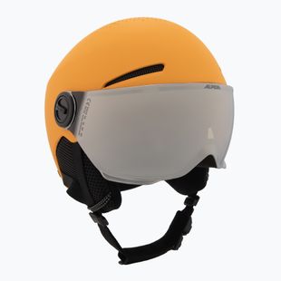 Alpina children's ski helmet Zupo Visor Q-Lite burned/ yellow matt