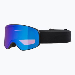 Alpina Ladis QM black matt/ blue ski goggles