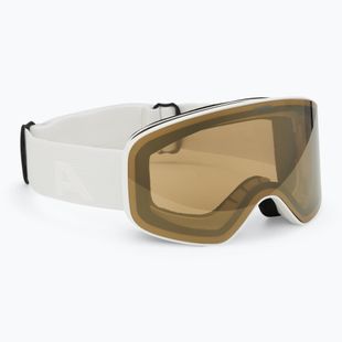 Alpina Fernie Q-Lite white matt/ gold children's ski goggles