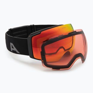 Ski goggles Alpina Falera Mag Q-Lite black matt/red/pink