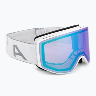 Ski goggles Alpina Venet Q-Lite white matt/blue